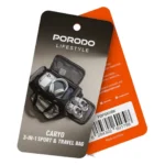 Porodo Lifestyle Caryo 3-in-1 Sport & Travel Bag - Black