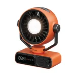 Porodo Lifestyle Chillo Camper Desktop Outdoor Fan with Smart Display & Easy Control - Black