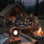 Porodo Lifestyle Chillo Camper Desktop Outdoor Fan with Smart Display & Easy Control - Black