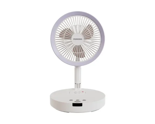 Porodo Lifestyle Chillo Porto Foldable Cooling Fan with Remote Control - White