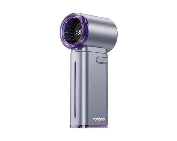 Porodo Lifestyle Chillo Vapor Humidifying Mist Fan with 199-Speed Airflow Control - Gray