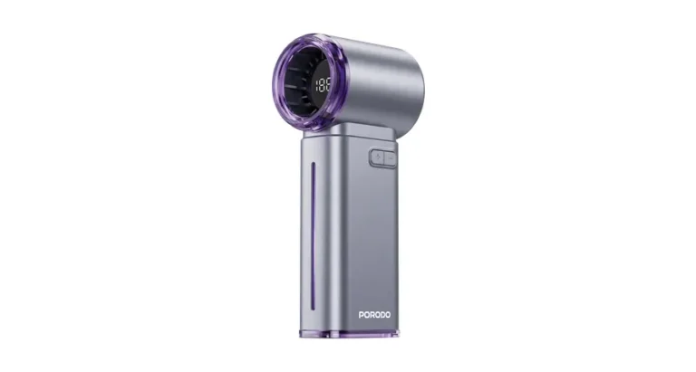 Porodo Lifestyle Chillo Vapor Humidifying Mist Fan with 199-Speed Airflow Control - Gray