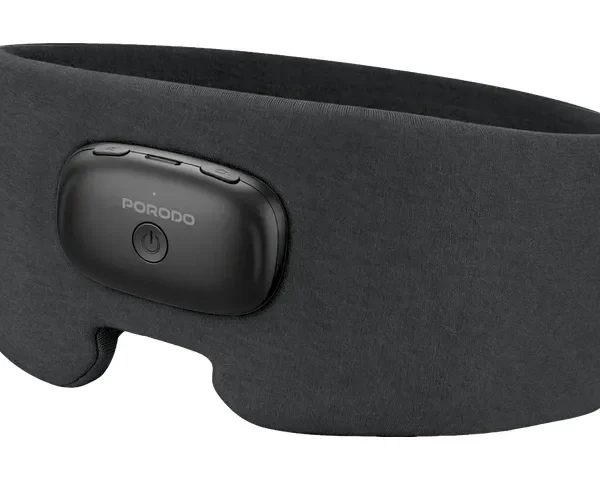 Porodo Lifestyle EON Heated Sleep Eye Mask with Soft Ergonomic Design - Grey