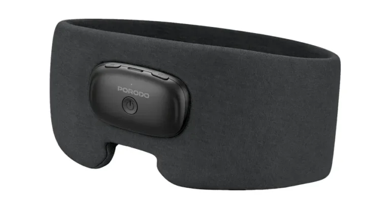 Porodo Lifestyle EON Heated Sleep Eye Mask with Soft Ergonomic Design - Grey