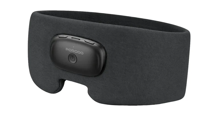 Porodo Lifestyle EON Heated Sleep Eye Mask with Soft Ergonomic Design - Grey