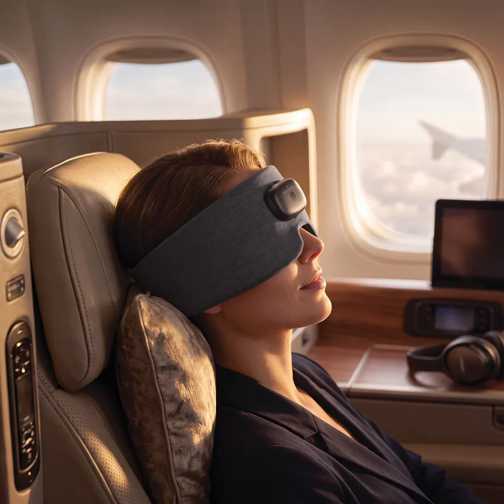 Porodo Lifestyle EON Heated Sleep Eye Mask with Soft Ergonomic Design - Grey