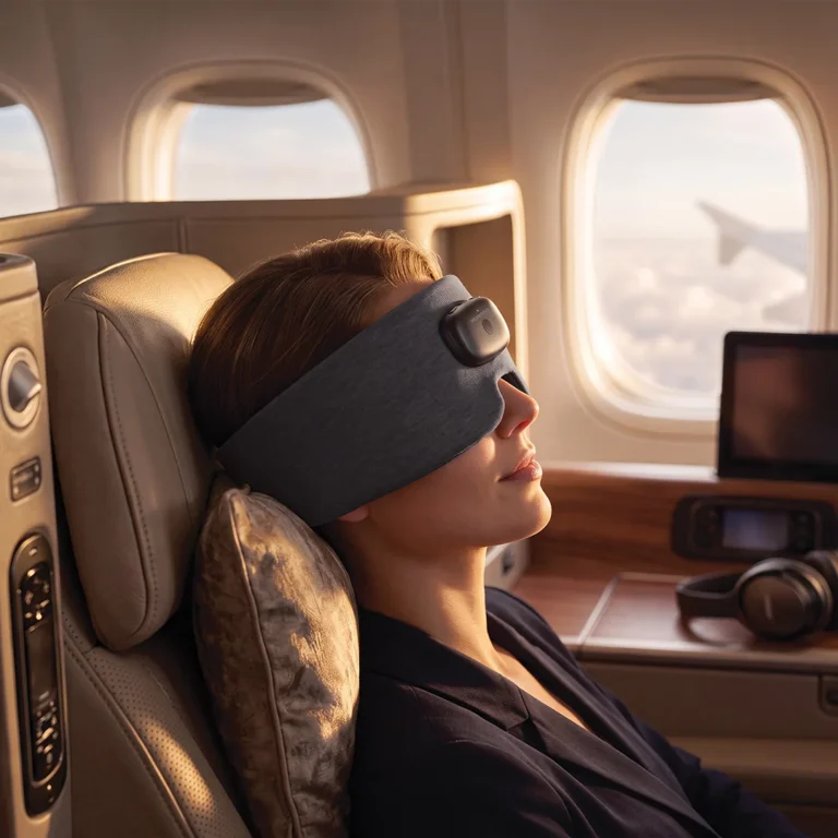 Porodo Lifestyle EON Heated Sleep Eye Mask with Soft Ergonomic Design - Grey