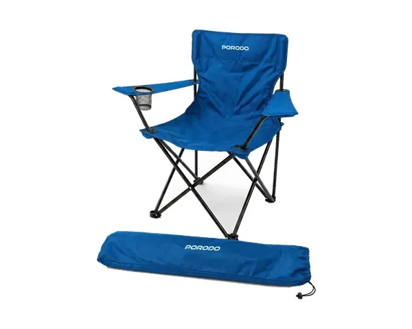 Porodo Lifestyle Foldable Camping Chair with Cup Holder