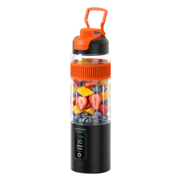 Porodo Lifestyle Fresha 600mL Portable Blender with Leak-Proof Bottom Lid