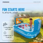 Porodo Lifestyle Goal Splash Football Play Pool - Blue