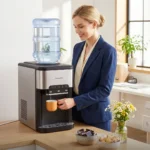 Porodo Lifestyle Hailo 3-in-1 Ice & Water Dispenser Hot & Cold Water Dispenser With Ice Maker - Black