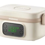 Porodo Lifestyle HealthMate 650ml Electric Lunch Box with Heating Function & Digital Display– Beige