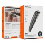Porodo Lifestyle Hona Ergonomic Nail Clipper with Nail File & Carrying Box - Grey