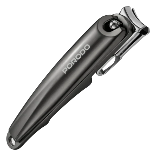 Porodo Lifestyle Hona Ergonomic Nail Clipper with Nail File & Carrying Box - Grey