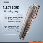 Porodo Lifestyle Hona Ergonomic Nail Clipper with Nail File & Carrying Box - Grey