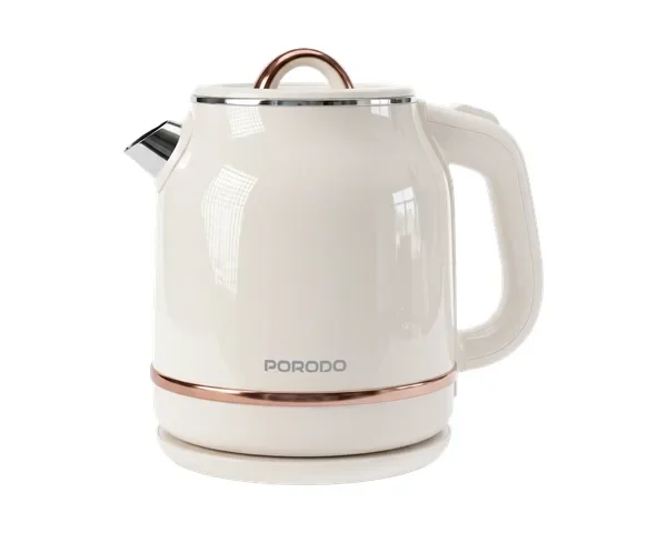 Porodo Lifestyle Ketto 1.2L Automatic Electric Kettle with Boil Dry Protection - Beige