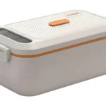 Porodo Lifestyle Lite Lunch Electric Heated Lunch Box with Temperature Retention - White & Orange