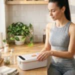 Porodo Lifestyle Lite Lunch Electric Heated Lunch Box with Temperature Retention - White & Orange