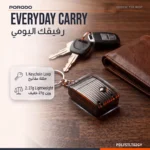 Porodo Lifestyle Neta Pocket - Size Nail Clipper with Keychain Ring - Grey