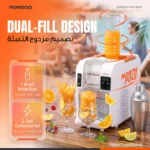 Porodo Lifestyle North Pole Ice Smoothie Machine - White / Orange