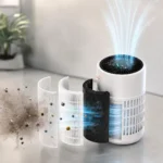 Porodo Lifestyle Purea Prime Smart Air Purifier with 3-Layer H13 HEPA Filter - White