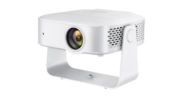 Porodo Lifestyle Raya Smart Android Projector with Wireless Screen Mirroring - White