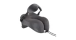 Porodo Lifestyle Safora Travel Neck Pillow & 3D Eye Mask With Elastic Band & Adjustable Cordlock - Grey