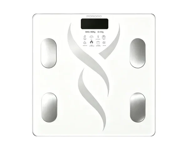 Porodo Lifestyle Somafit Sync Smart Bluetooth Body Scale With 17 Body Metrics & Mobile App Sync