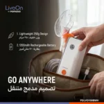 Porodo LiveOn Compressor Nebulizer with 8mL Medicine Cup – White