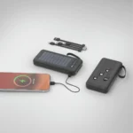 Porodo Piano Solar Power Bank with Integrated Cables