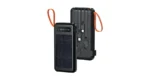 Porodo Piano Solar Power Bank with Integrated Cables