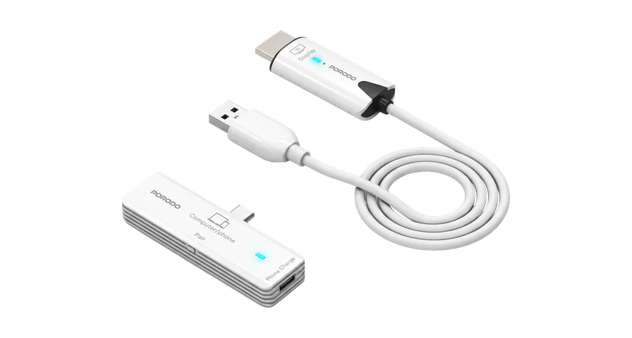 Porodo_Portana_USB_C_to_HDMI_D_665dee5901 Porodo Portana USB-C to HDMI Display Adapter with 5.8GHz Stable Transmission - White