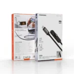 Porodo Siter 60W T-Shaped USB-C to USB-C Cable With Integrated Phone Stand