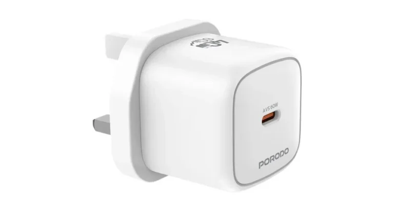 Porodo SnapLink 40W USB-C GaN Fast Charger with Built - in Smart Protection - White