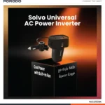 Porodo Solvo Universal AC Power Inverter with Multiple USB & AC Outlets - Black