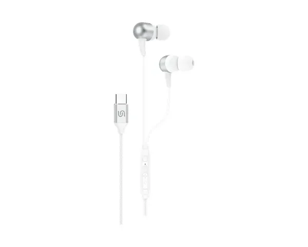 Porodo Soundtec Cron USB-C Stereo Earphones with Immersive Stereo Sound