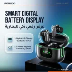 Porodo Soundtec Fora True Wireless Earbuds with Digital Display