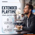 Porodo Soundtec Inova Open-Ear ENC Earbuds with Multi-Functional Control Buttons