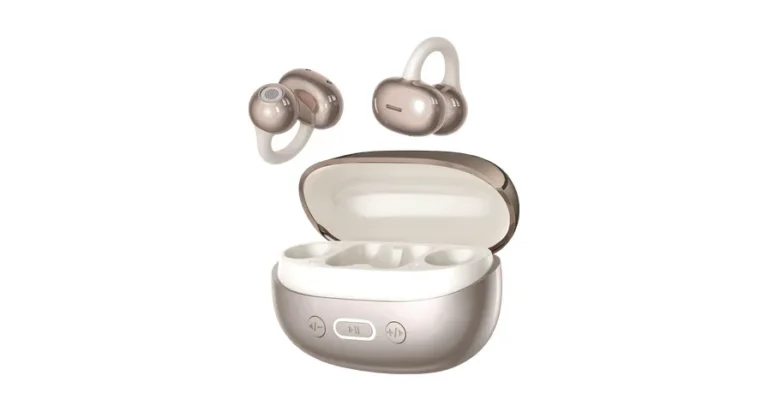 Porodo Soundtec Inova Open-Ear ENC Earbuds with Multi-Functional Control Buttons