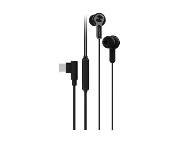 Porodo Soundtec Nexado In-Ear Stereo Earphones Built-In Microphone - Black