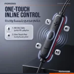 Porodo Soundtec Nexado In-Ear Stereo Earphones Built-In Microphone - Black