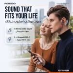 Porodo Soundtec Nexado In-Ear Stereo Earphones Built-In Microphone - Black