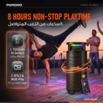 Porodo Soundtec SoLoud Portable 120W Party Speaker - Black
