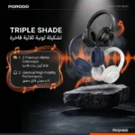 Porodo Soundtec Sonik Wired & Wireless Headphones with Premium Leather Earpads