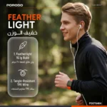 Porodo Soundtec Trace Semi In-Ear Stereo Earphones with Built-In Microphone