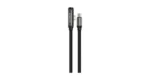 Porodo T-Flow 60W T-Shaped USB-C to USB-C Gaming Cable with 90° Connector & Flat Braided Design - Black