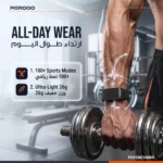 Porodo TrackFit Neo Smart Health Tracking Band with Comprehensive Health Monitoring - Black