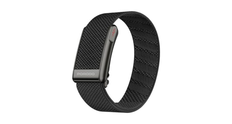 Porodo TrackFit Neo Smart Health Tracking Band with Comprehensive Health Monitoring - Black