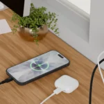 Porodo Viktor Series 25W Dual Port Wall Charger with USB-C to USB-C Cable & UK Plug - Black