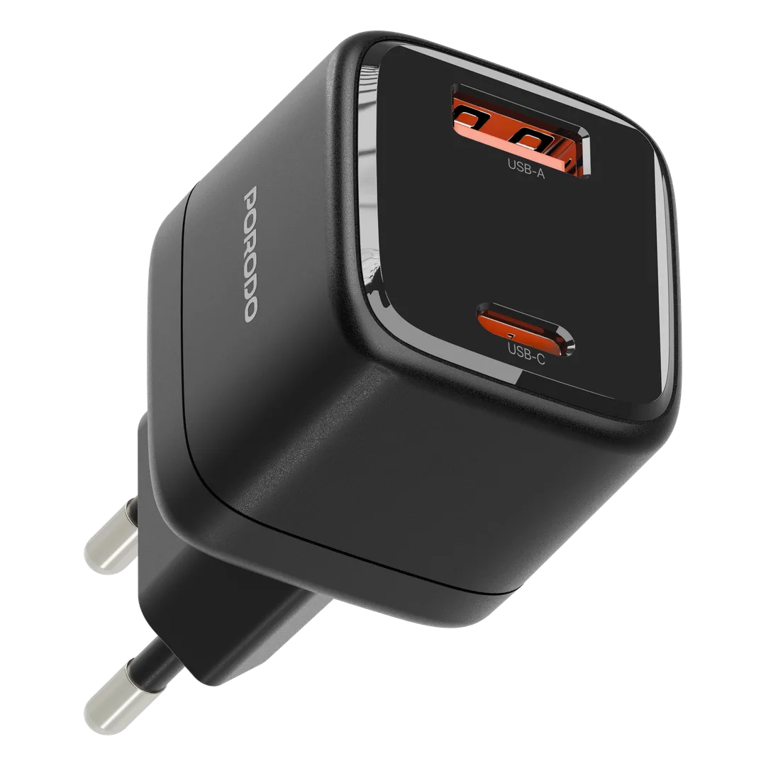 Porodo_Viktor_Series_25W_Dual__f8f0eeece7 Porodo Viktor Series 25W Dual Port Wall Charger with EU Standard Plug Type